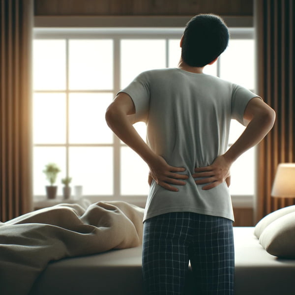 ucisk po leżeniu na zbyt twardym materacu