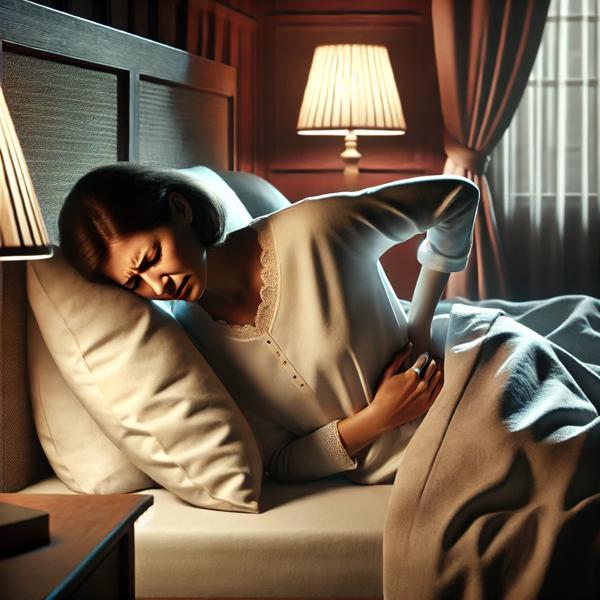 brak snu przez ból pleców