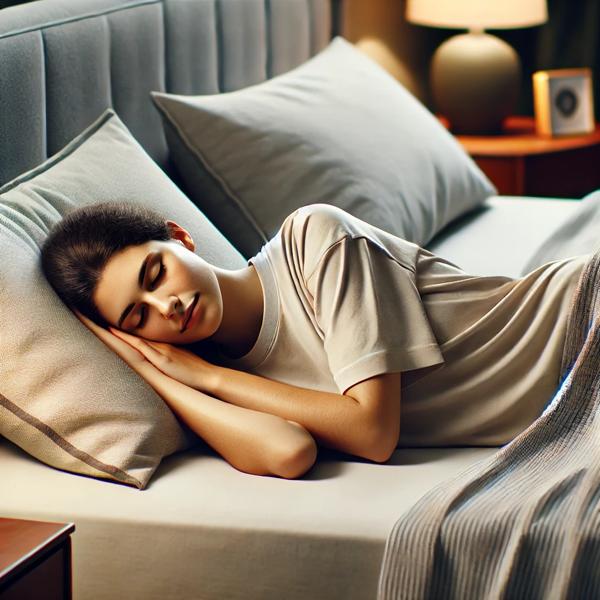 wygodna pozycja podczas snu