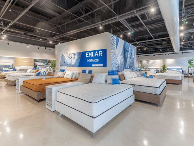 wybór materaców piankowych i sprężynowych w salonie