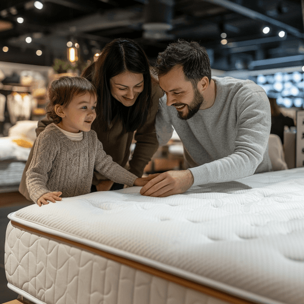 rodzina bada twardość materaca