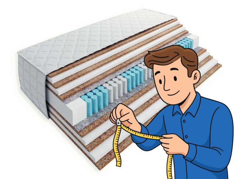 mierzenie materaca