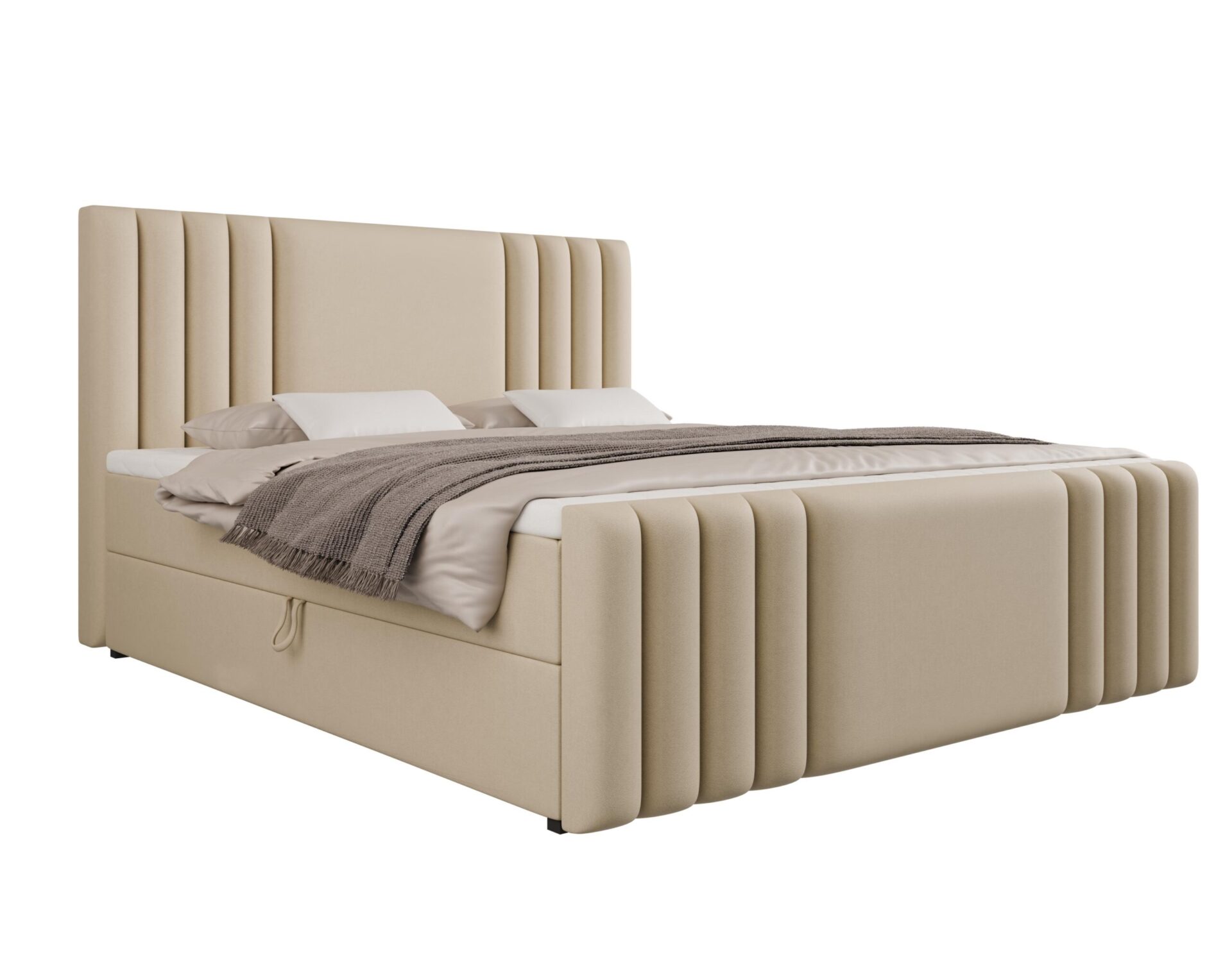 łóżko z zagłówkiem