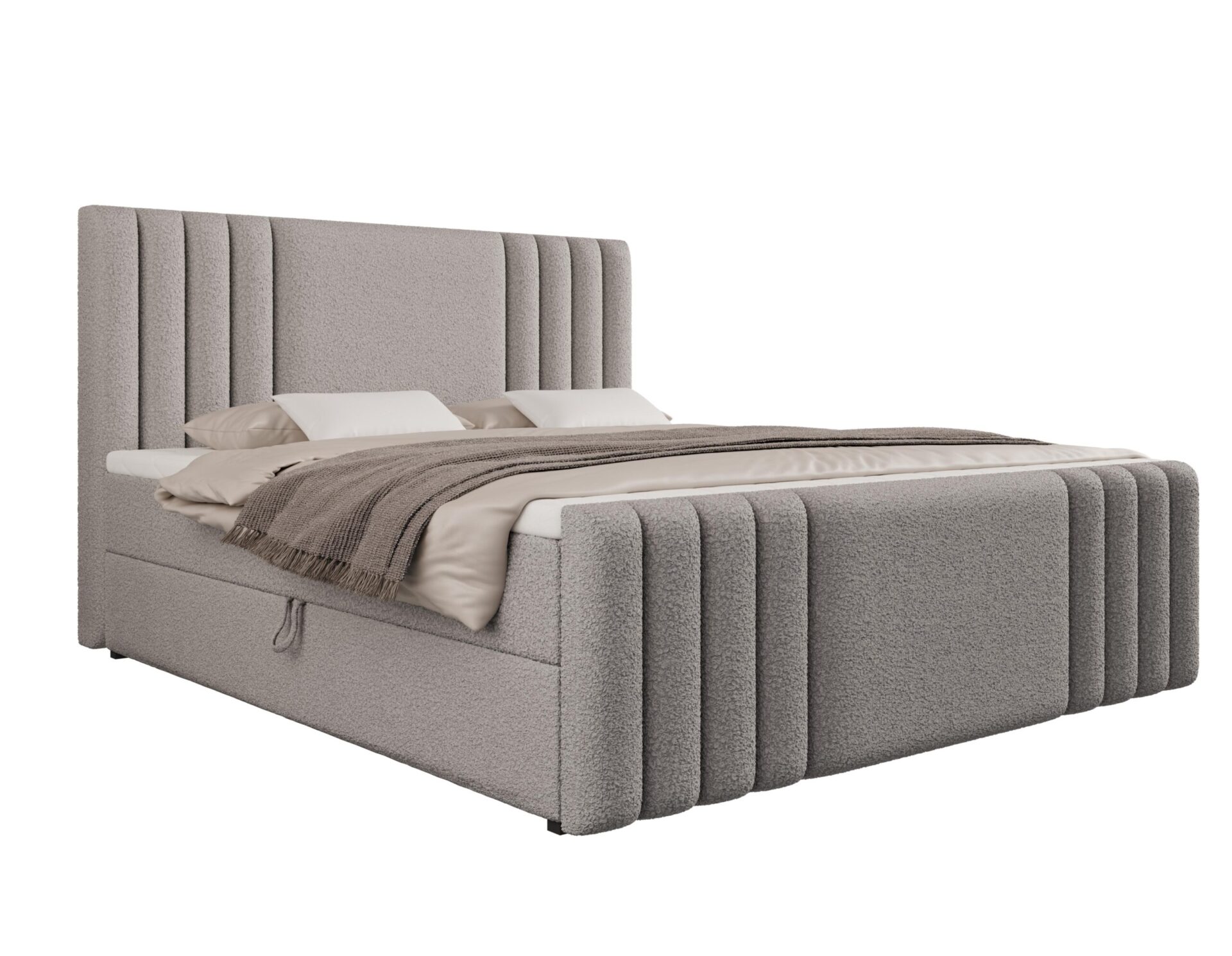 łóżko z zagłówkiem