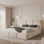 Łóżko tapicerowane 180x200 z pojemnikiem - CLARISE 3