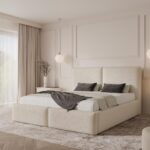 Łóżko tapicerowane 180x200 z pojemnikiem - ESTELLE 1