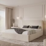 Łóżko tapicerowane 180x200 z pojemnikiem - MONA 1