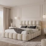 Łóżko tapicerowane 180x200 z pojemnikiem - TESSA