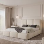 Łóżko tapicerowane 180x200 z pojemnikiem - ZOE