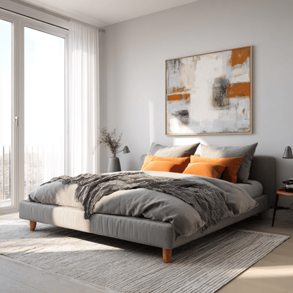 łóżko na nóżkach