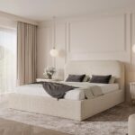 Łóżko tapicerowane 180x200 z pojemnikiem - MONA 2