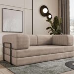 Sofa modułowa z funkcją spania Selvia Beżowy