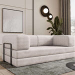 Sofa modułowa z funkcją spania Selvia Jasny beż
