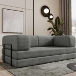 Sofa modułowa z funkcją spania Selvia Szary